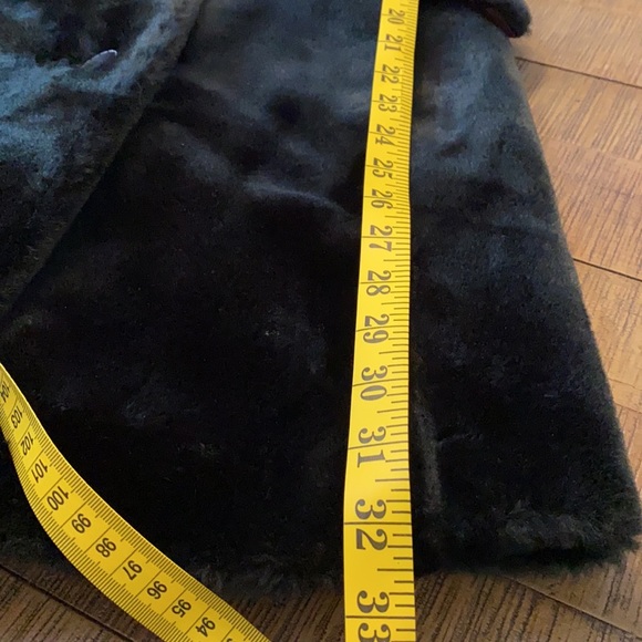 Vintage Union Made Black Fur Coat, size 14 - Picture 11 of 14